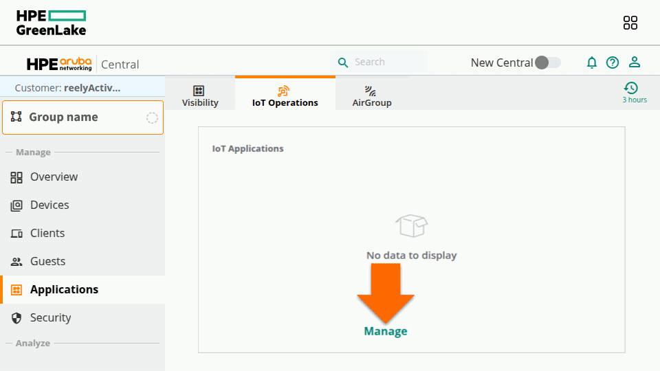 Manage Aruba IoT Apps