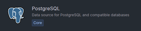 PostgreSQL data source