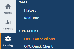 Ignition Config OPC Connections