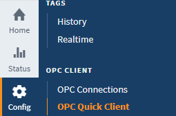 Ignition Config OPC Quick Client