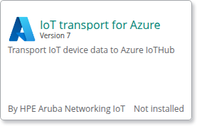 IoT Transport for Azure app