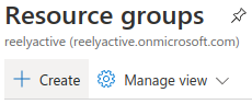 Create new resource group
