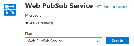 Web PubSub in marketplace