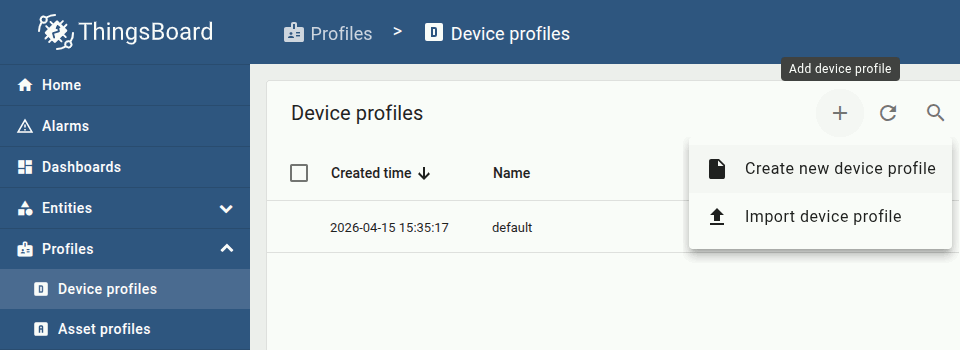 ThingsBoard Device Profiles