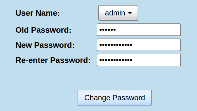 Change password