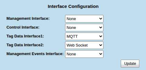 Zebra IoT Connector interface configuration