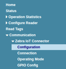 Zebra IoT Connector configuration