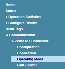 Zebra IoT Connector operation